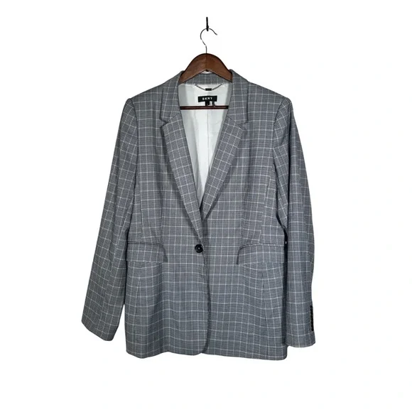 DKNY Houndstooth Blazer - Picture 1 of 10